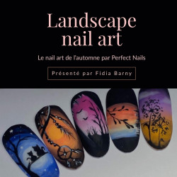 Landscape nail art